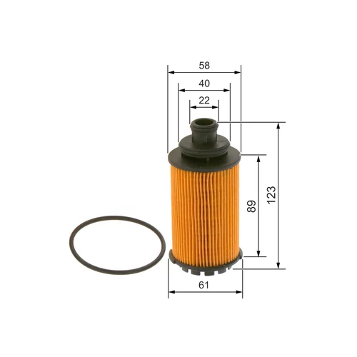 Olejový filter F 026 407 214 /BOSCH/ - obr. 4