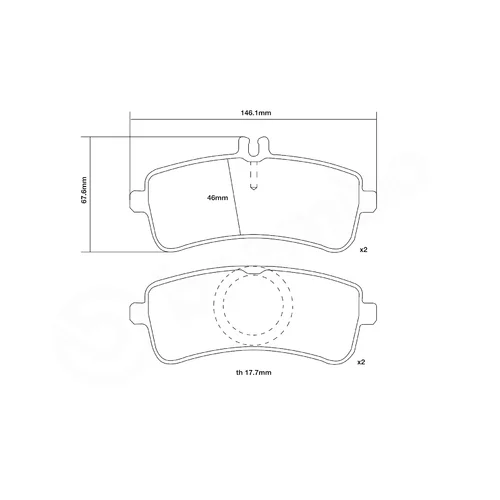 Sada vysoko výkonných brzdových obložení 07.B315.79 /BREMBO/ - obr. 2