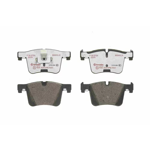 Sada brzdových platničiek kotúčovej brzdy P 06 075X /BREMBO/ - obr. 1
