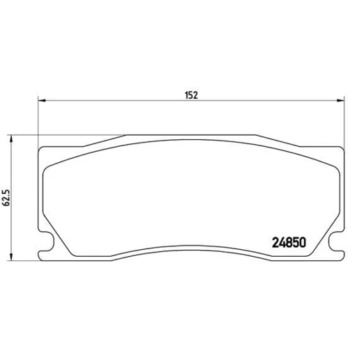 Sada brzdových platničiek kotúčovej brzdy P 36 023 /BREMBO/