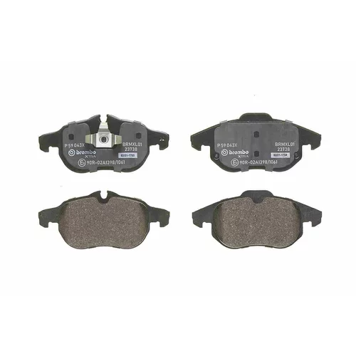 Sada brzdových platničiek kotúčovej brzdy P 59 043X /BREMBO/ - obr. 1