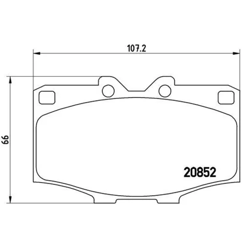 Sada brzdových platničiek kotúčovej brzdy BREMBO P 83 006