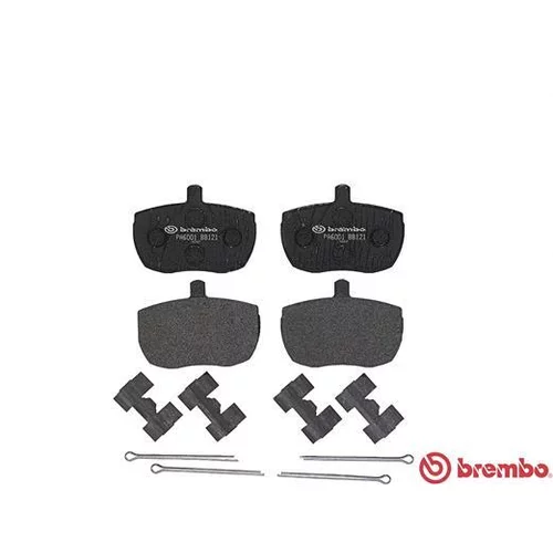 Sada brzdových platničiek kotúčovej brzdy P A6 001 /BREMBO/ - obr. 1