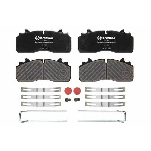 Sada brzdových platničiek kotúčovej brzdy P C7 007 /BREMBO/ - obr. 1