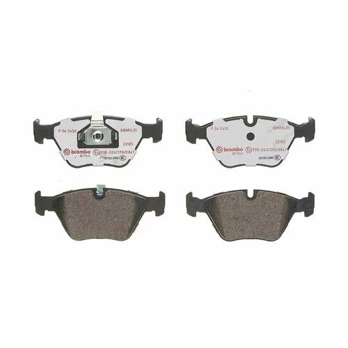 Sada brzdových platničiek kotúčovej brzdy P 06 043X /BREMBO/ - obr. 1