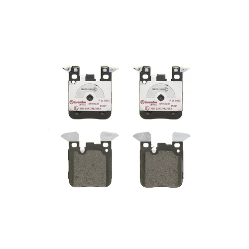 Sada brzdových platničiek kotúčovej brzdy P 06 087X /BREMBO/ - obr. 1