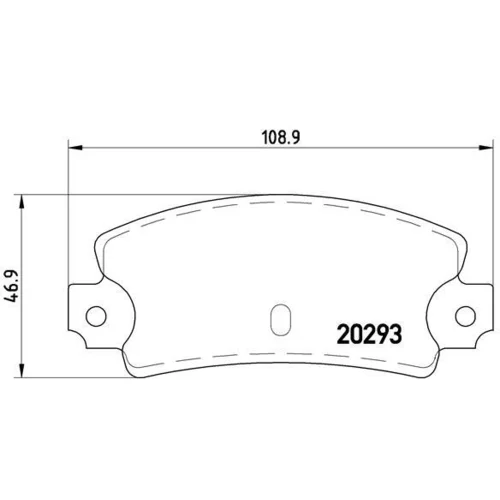 Sada brzdových platničiek kotúčovej brzdy BREMBO P 23 008