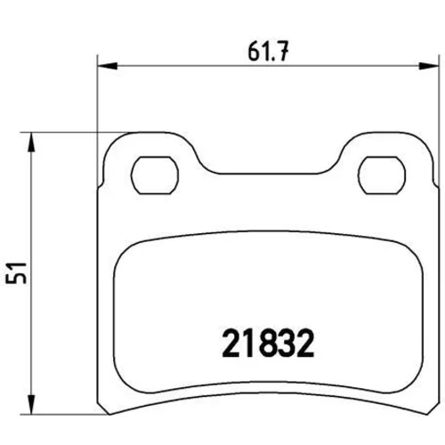 Sada brzdových platničiek kotúčovej brzdy BREMBO P 24 030