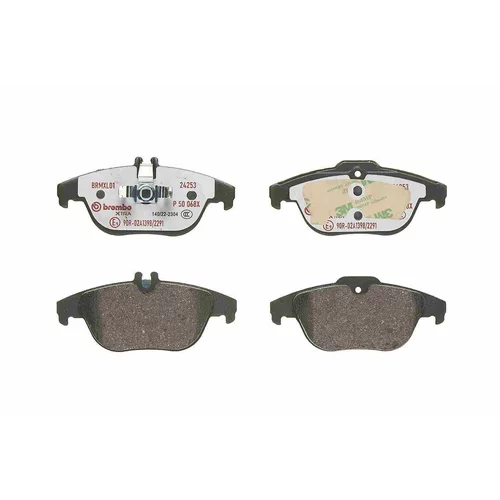 Sada brzdových platničiek kotúčovej brzdy P 50 068X /BREMBO/ - obr. 1