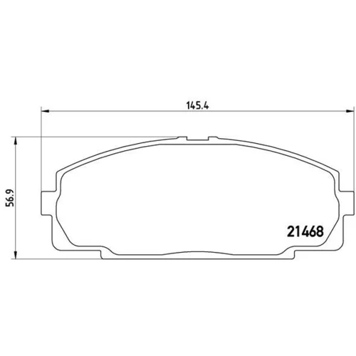 Sada brzdových platničiek kotúčovej brzdy P 83 092 /BREMBO/