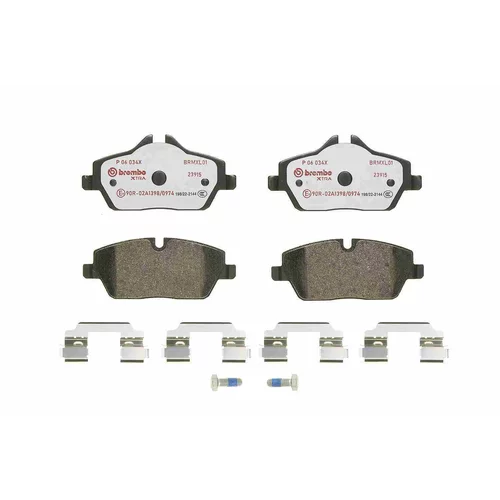 Sada brzdových platničiek kotúčovej brzdy P 06 034X /BREMBO/ - obr. 1