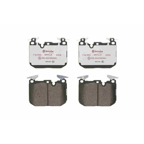 Sada brzdových platničiek kotúčovej brzdy P 06 096X /BREMBO/ - obr. 1