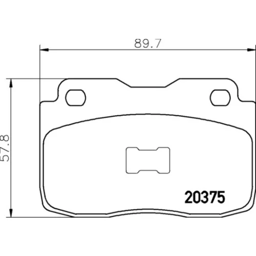 Sada brzdových platničiek kotúčovej brzdy BREMBO P 23 025