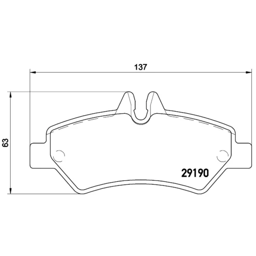 Sada brzdových platničiek kotúčovej brzdy BREMBO P 50 084G