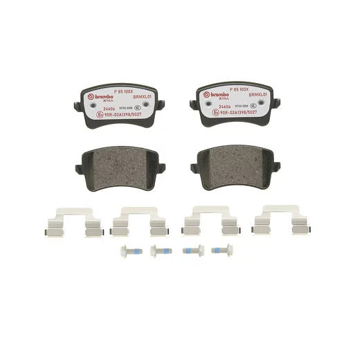 Sada brzdových platničiek kotúčovej brzdy P 85 100X /BREMBO/ - obr. 1