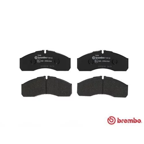 Sada brzdových platničiek kotúčovej brzdy P A6 022 /BREMBO/ - obr. 1