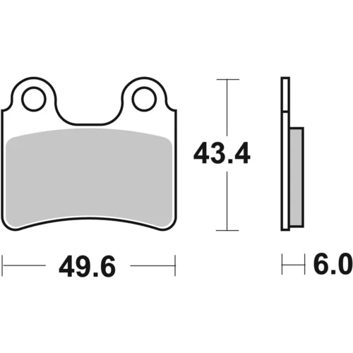 Sada brzdových platničiek kotúčovej brzdy BREMBO 07GR5804