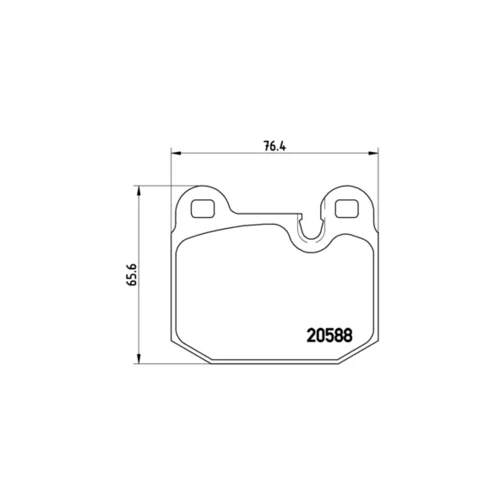 Sada brzdových platničiek kotúčovej brzdy BREMBO P 06 006