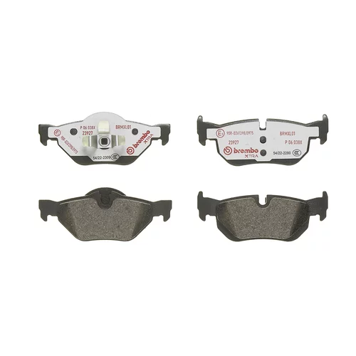 Sada brzdových platničiek kotúčovej brzdy P 06 038X /BREMBO/ - obr. 1