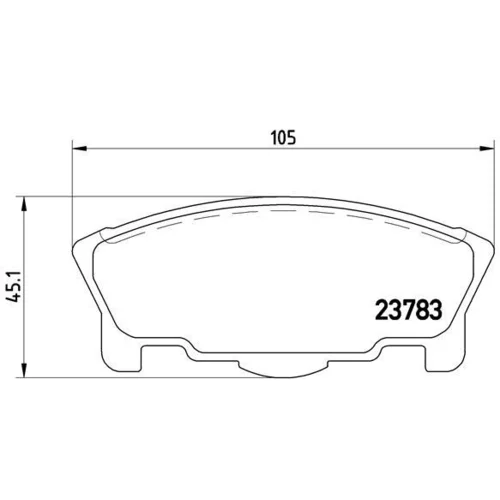 Sada brzdových platničiek kotúčovej brzdy BREMBO P 16 014