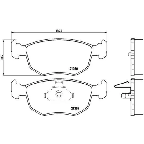 Sada brzdových platničiek kotúčovej brzdy BREMBO P 24 069