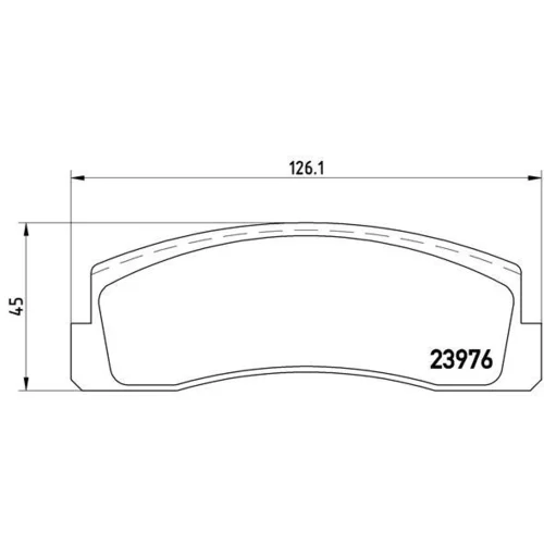 Sada brzdových platničiek kotúčovej brzdy BREMBO P 41 005