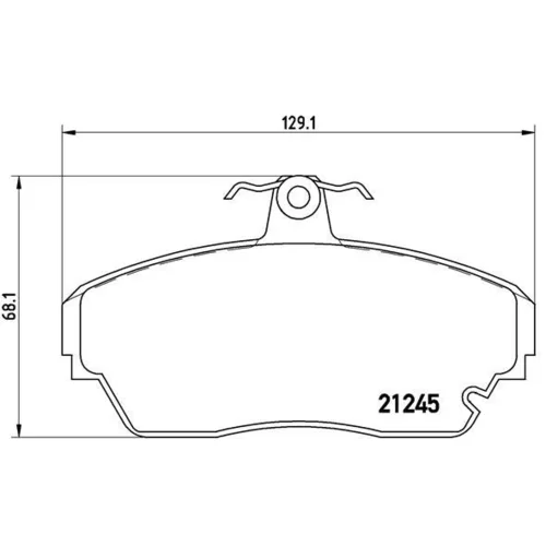 Sada brzdových platničiek kotúčovej brzdy BREMBO P 82 001