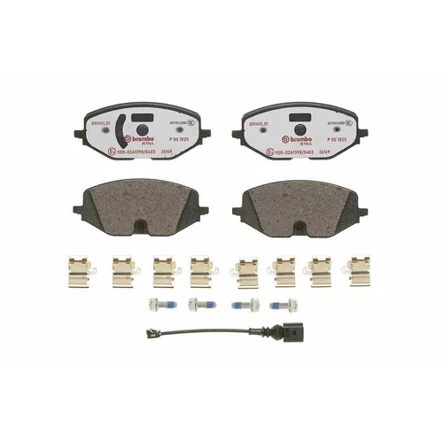 Sada brzdových platničiek kotúčovej brzdy P 85 182X /BREMBO/ - obr. 1