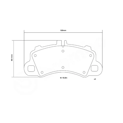 Sada vysoko výkonných brzdových obložení 07.D435.63 /BREMBO/ - obr. 2