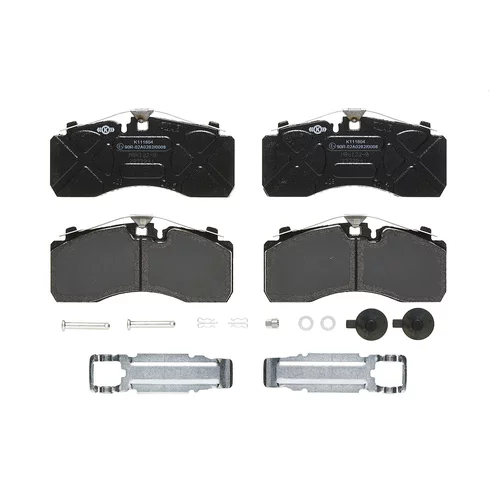 Sada brzdových platničiek kotúčovej brzdy P A6 128S /BREMBO/ - obr. 1