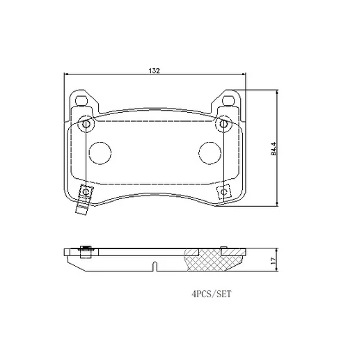 Sada bŕzd, Kotúčová brzda KT 08 003 /BREMBO/ - obr. 2