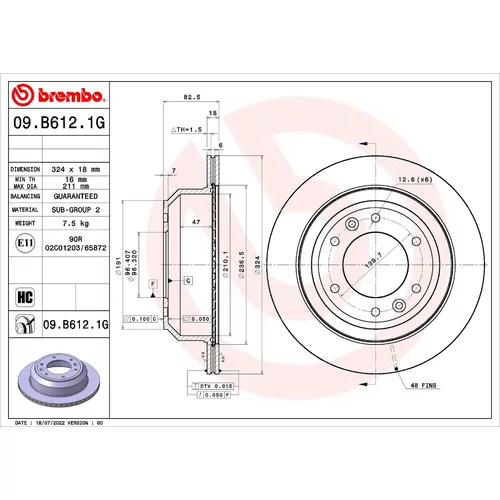 Sada bŕzd, Kotúčová brzda BREMBO KT 10 020