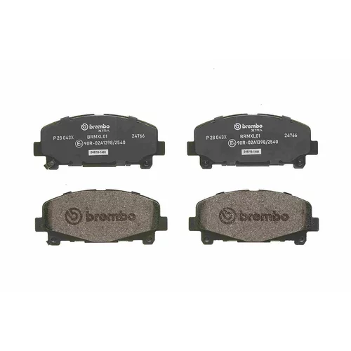Sada brzdových platničiek kotúčovej brzdy P 28 043X /BREMBO/ - obr. 1