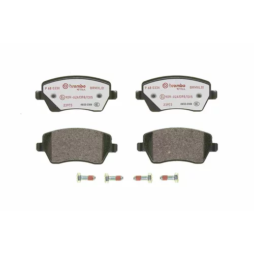 Sada brzdových platničiek kotúčovej brzdy P 68 033X /BREMBO/ - obr. 1