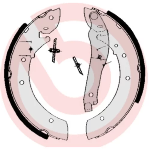 Sada brzdových čeľustí BREMBO S 61 510