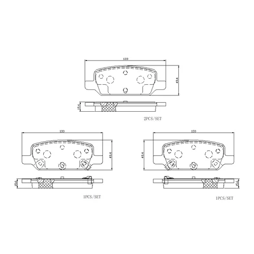 Sada bŕzd, Kotúčová brzda KT 08 002 /BREMBO/ - obr. 2
