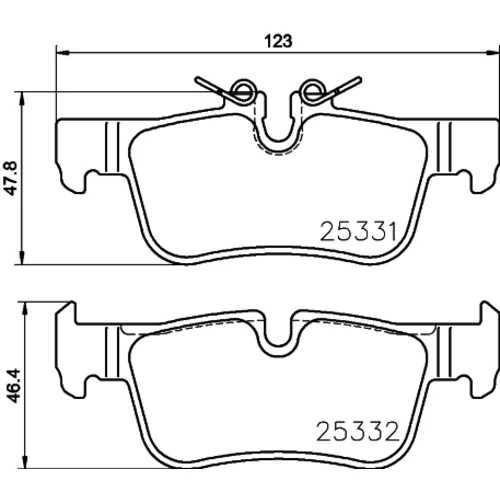 Sada brzdových platničiek kotúčovej brzdy BREMBO P 06 094E