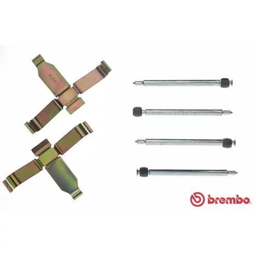 Sada príslušenstva obloženia kotúčovej brzdy BREMBO A 02 204