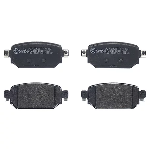 Sada brzdových platničiek kotúčovej brzdy P 49 063 /BREMBO/ - obr. 1