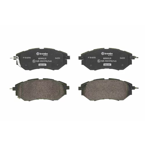 Sada brzdových platničiek kotúčovej brzdy P 78 017X /BREMBO/ - obr. 1