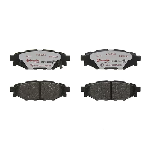 Sada brzdových platničiek kotúčovej brzdy P 78 020X /BREMBO/ - obr. 1