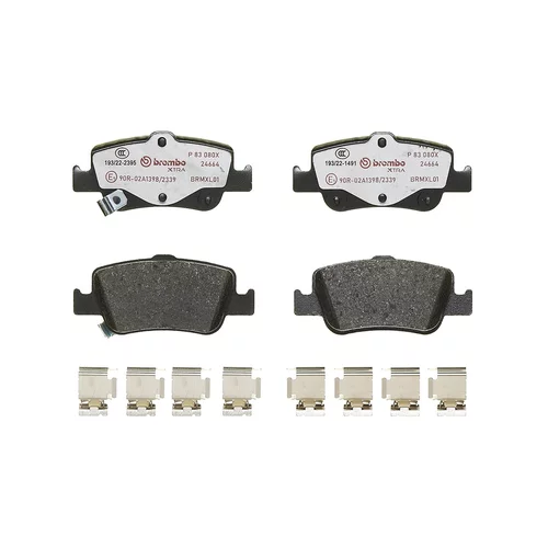 Sada brzdových platničiek kotúčovej brzdy P 83 080X /BREMBO/ - obr. 1
