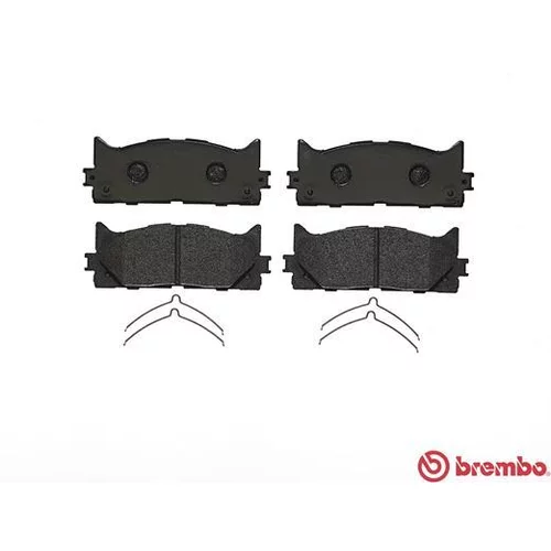 Sada brzdových platničiek kotúčovej brzdy P 83 117X /BREMBO/ - obr. 1