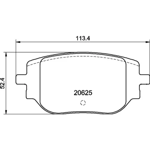 Sada brzdových platničiek kotúčovej brzdy BREMBO P 59 102