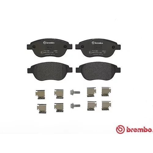 Sada brzdových platničiek kotúčovej brzdy P 61 068 /BREMBO/ - obr. 1