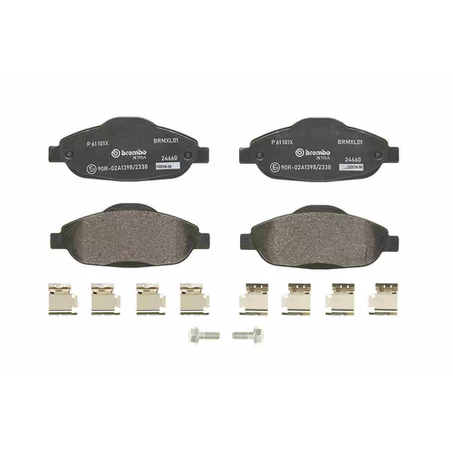 Sada brzdových platničiek kotúčovej brzdy P 61 101X /BREMBO/ - obr. 1
