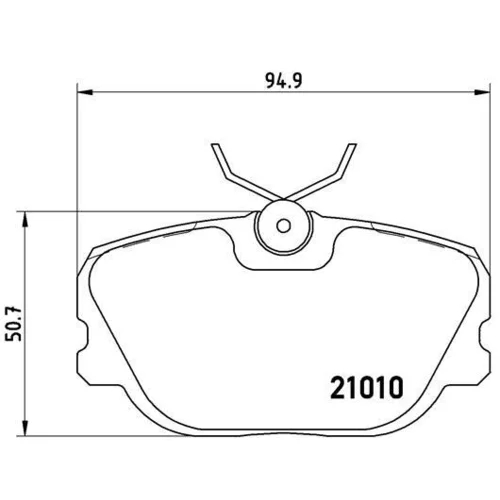 Sada brzdových platničiek kotúčovej brzdy BREMBO P 86 011