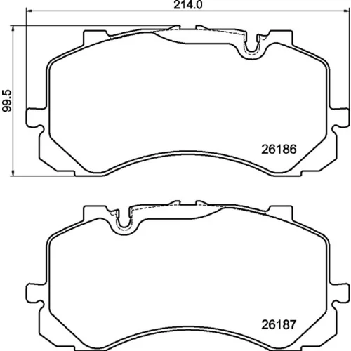 Sada brzdových platničiek kotúčovej brzdy BREMBO P 05 005