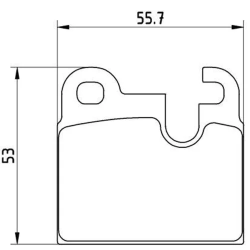Sada brzdových platničiek kotúčovej brzdy BREMBO P 06 004