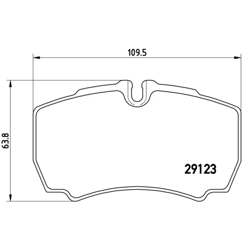 Sada brzdových platničiek kotúčovej brzdy BREMBO P A6 023G